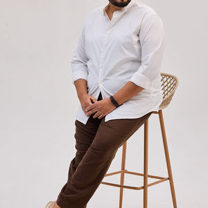 White Mandarin Shirt