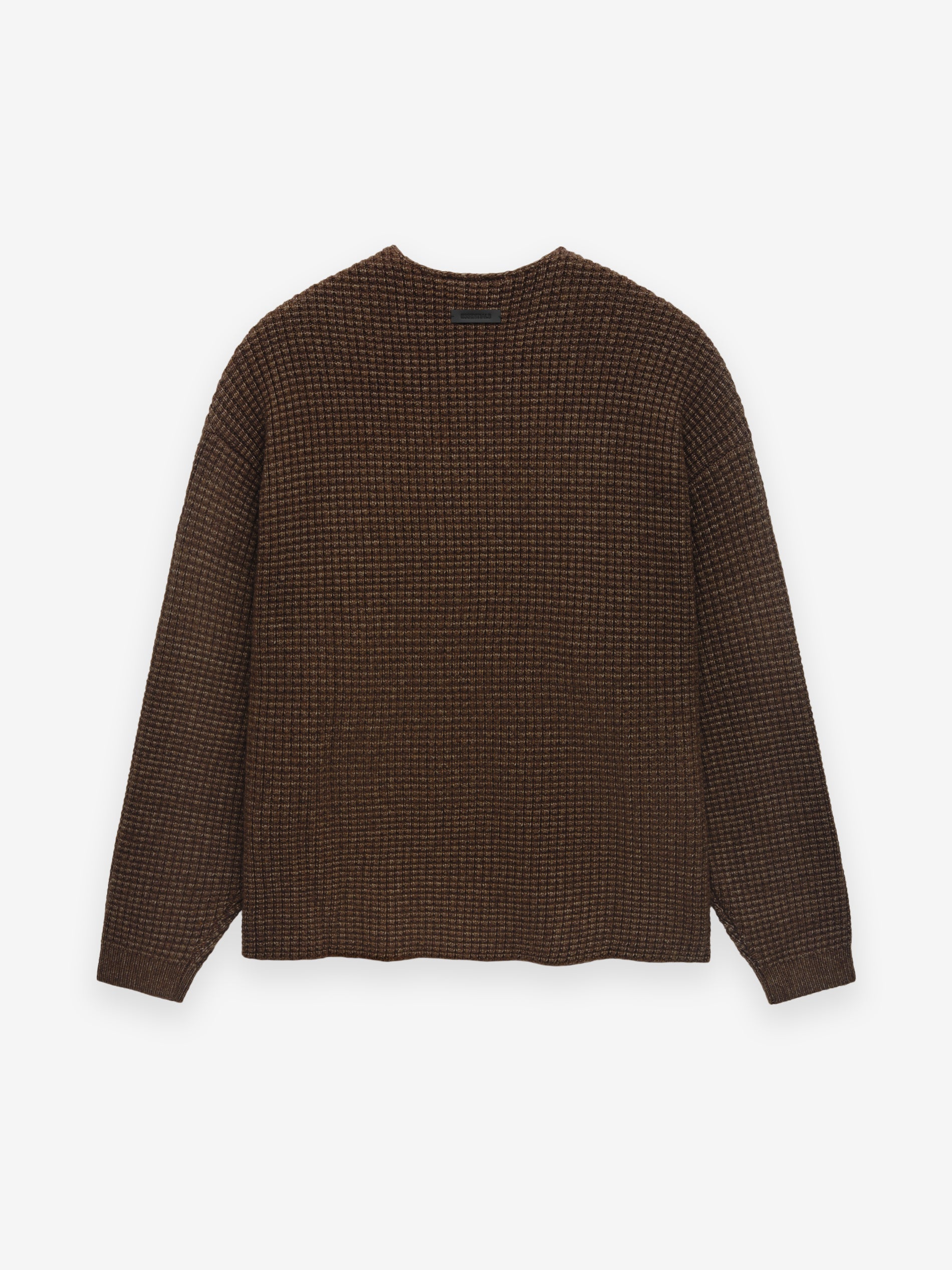 Heavy Waffle Crewneck Sweater