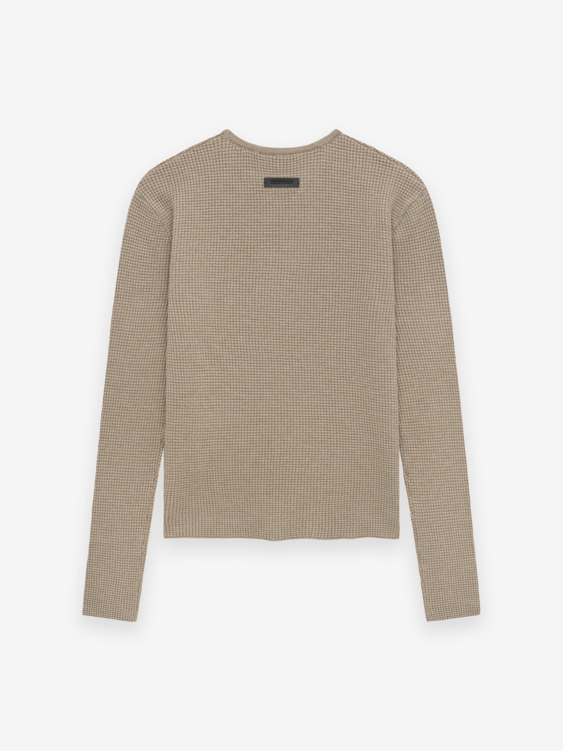 Women's Waffle Fitted Long Sleeve Sweater