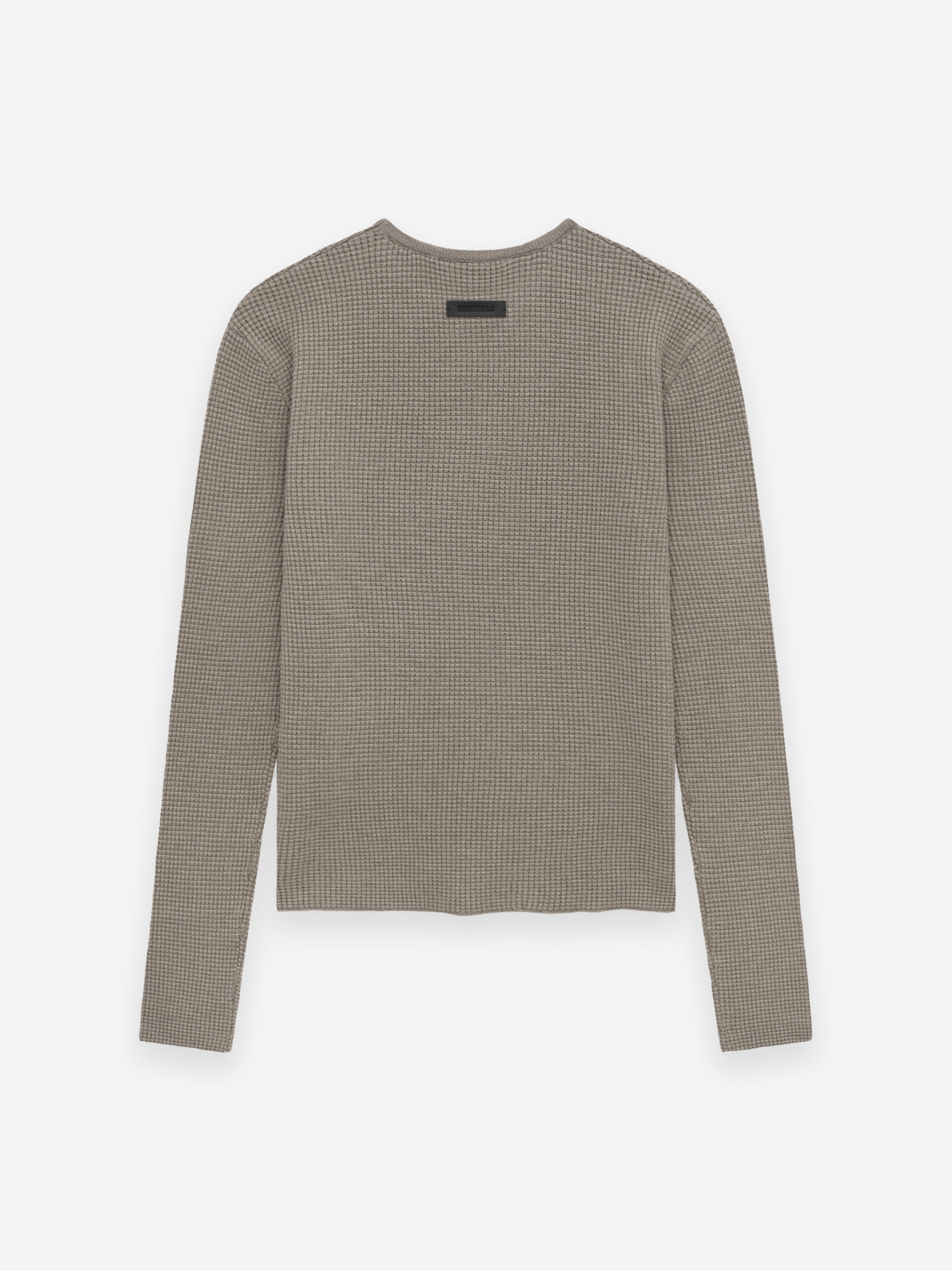 Women's Waffle Fitted Long Sleeve Sweater