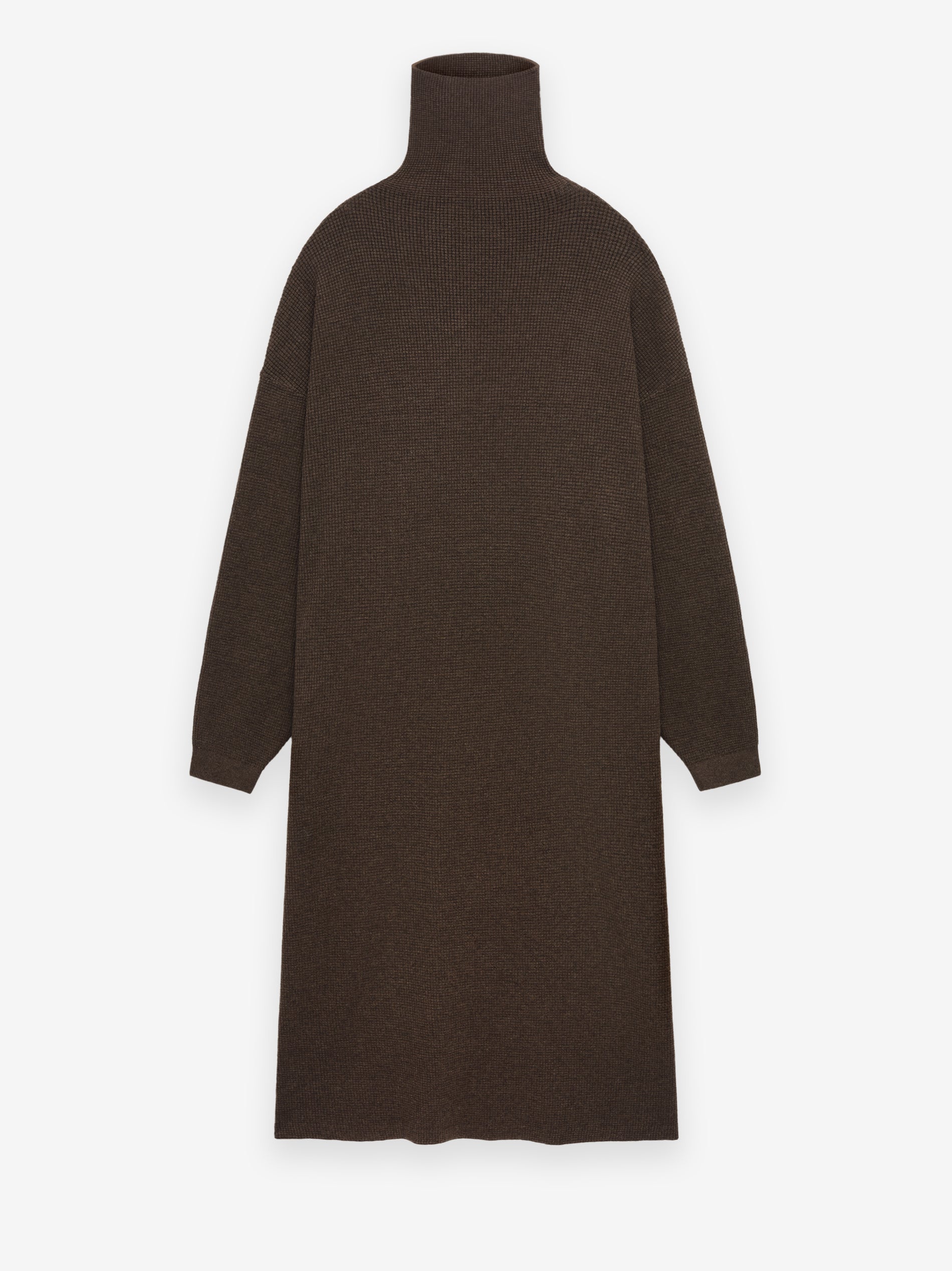 Women's Waffle Knit Turtleneck Dress
