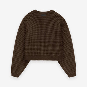 Women's Heavy Waffle Cropped Sweater