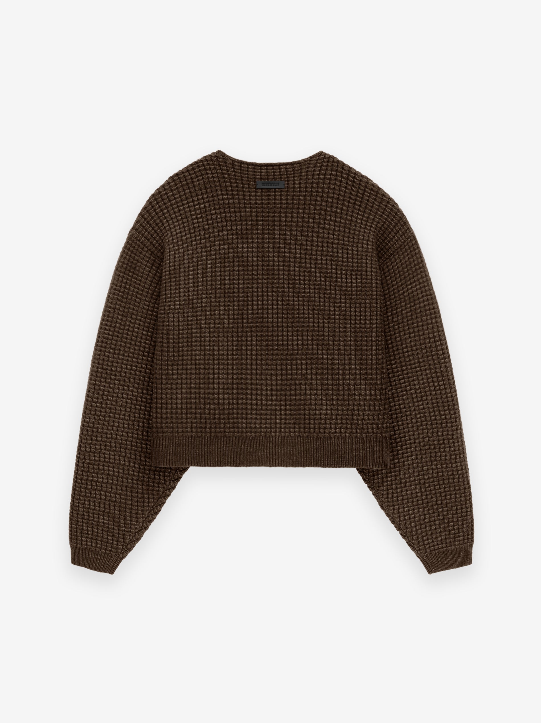 Women's Heavy Waffle Cropped Sweater