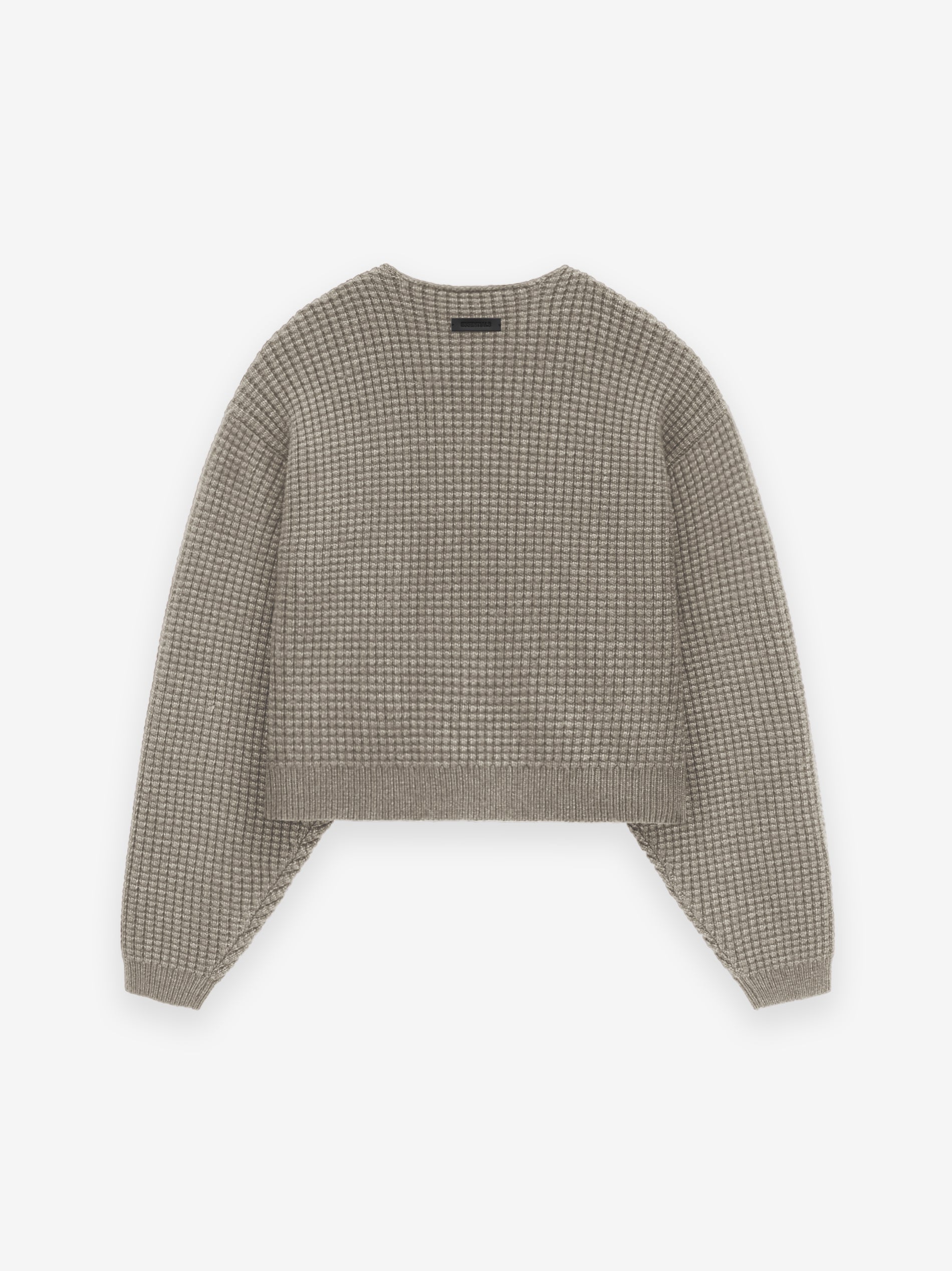 Women's Heavy Waffle Cropped Sweater