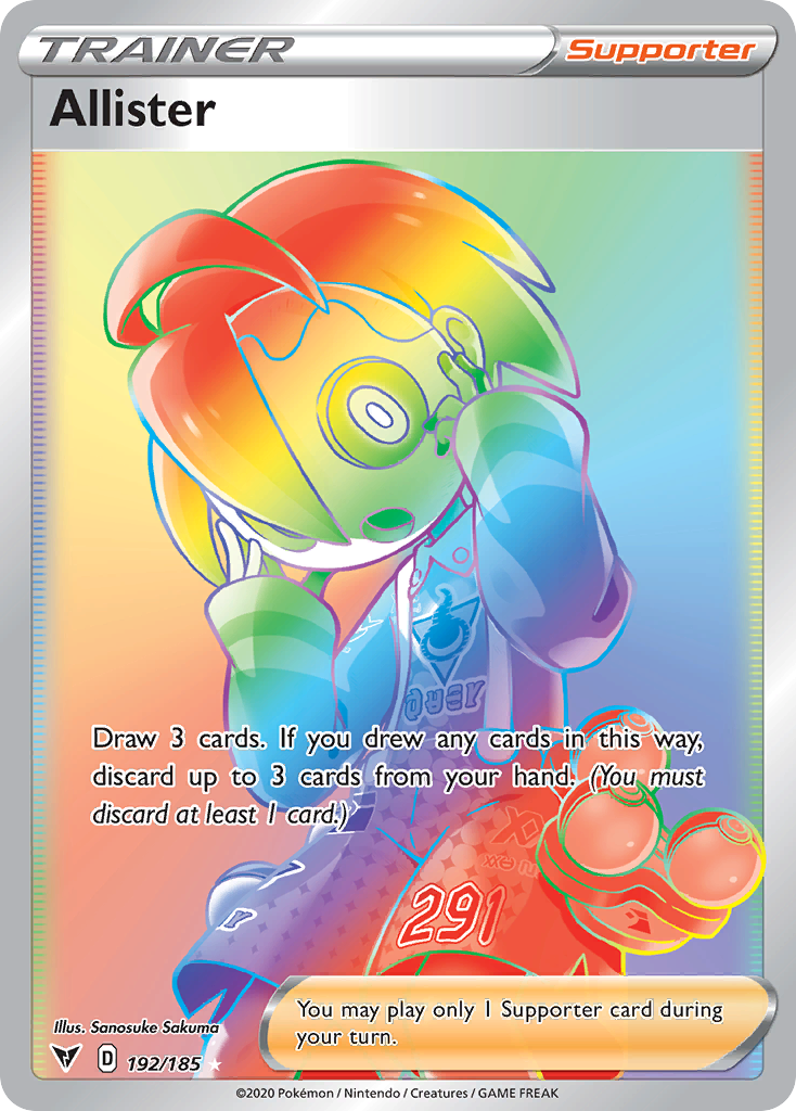 Allister - 192/185 - Rare Rainbow