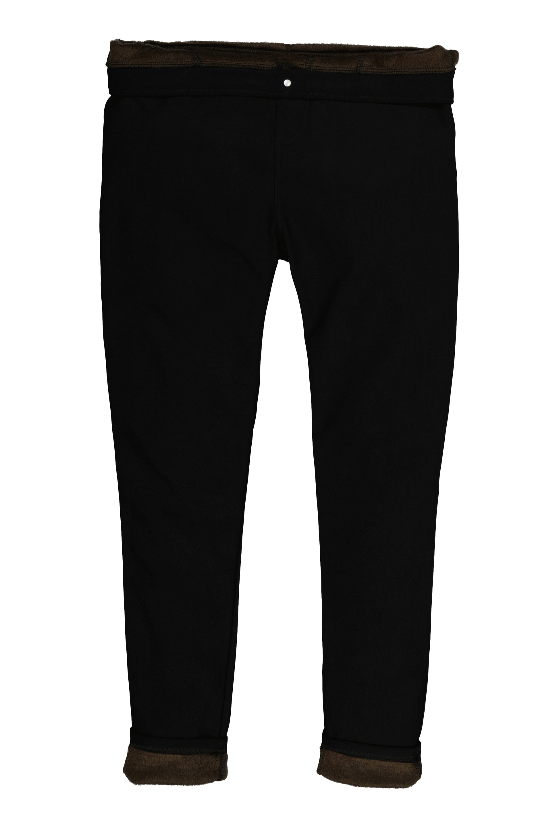 Plus Size Faux Fur Lined Skinny Leg Pants