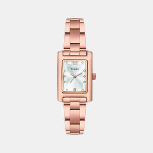 Classics Women Quartz Rose Gold Dial Analog Stainless Steel Watch TWTL10602
