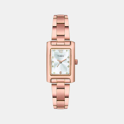 Classics Women Quartz Rose Gold Dial Analog Stainless Steel Watch TWTL10602