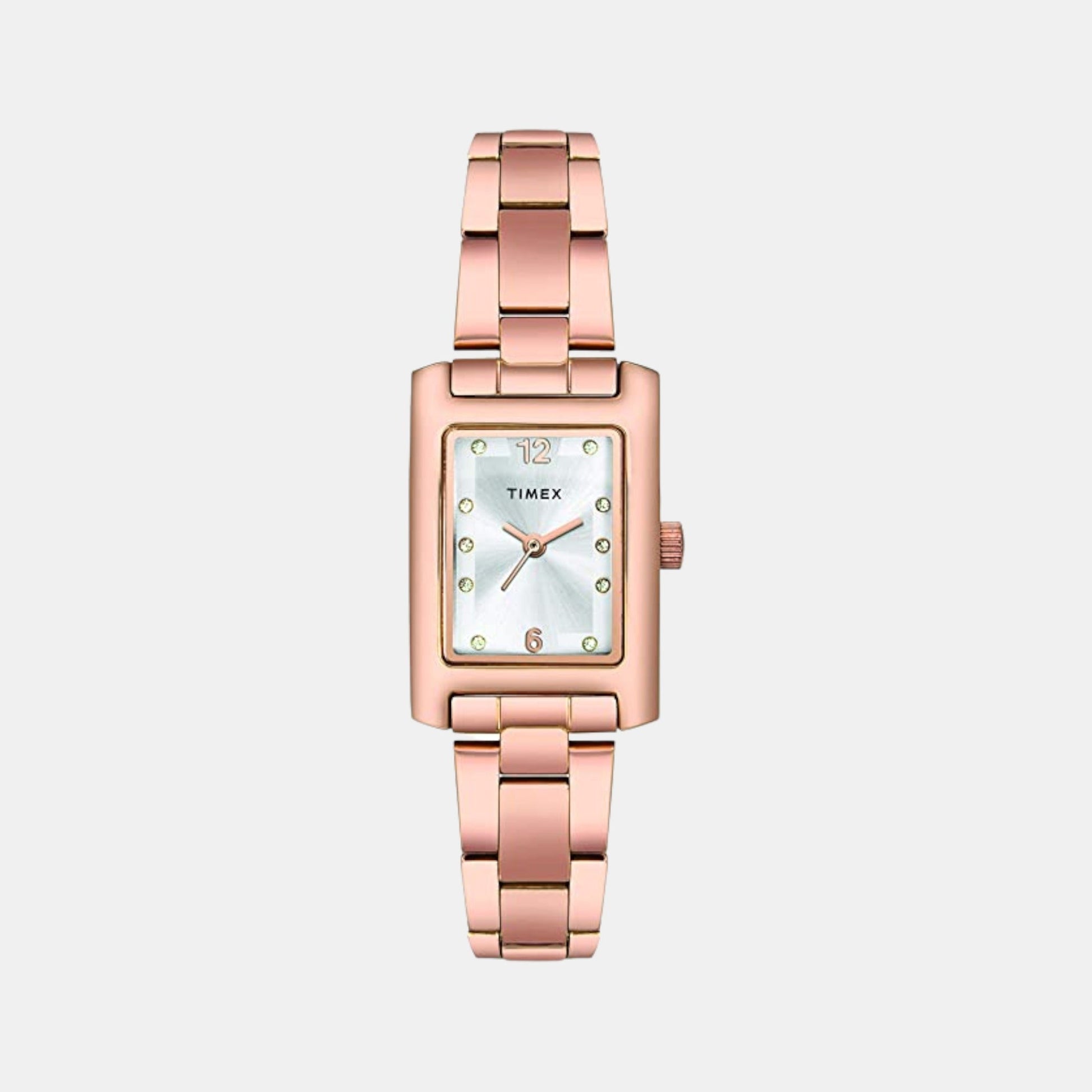 Classics Women Quartz Rose Gold Dial Analog Stainless Steel Watch TWTL10602