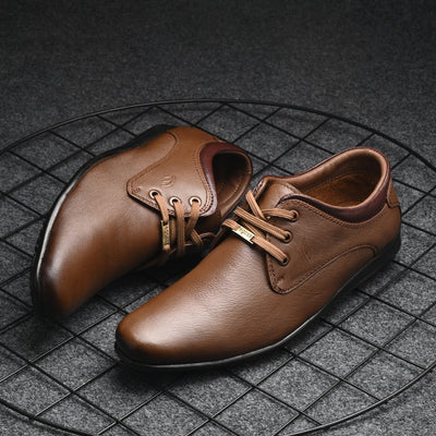 Egoss Casual Leather Derby Lace Up For Men