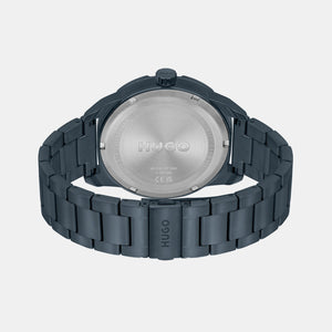 Grip Men Quartz Blue Dial Analog Stainless Steel Watch 1530278