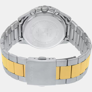 Enticer Men Quartz Silver Dial Chronograph Stainless Steel Watch A1653