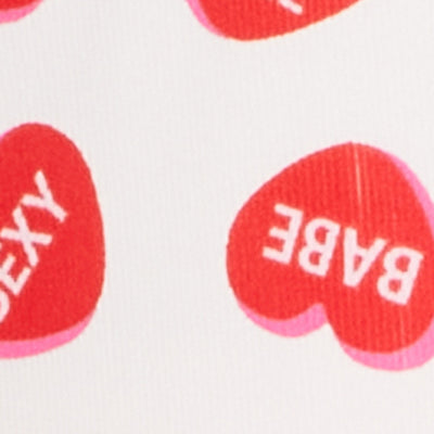 Plus Size Heart Graphic Print Pajama Cami and Shorts