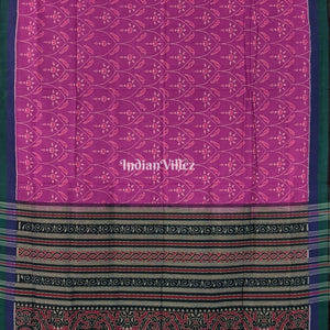 Purple Bird Design Odisha Ikat Sambalpuri Cotton Saree