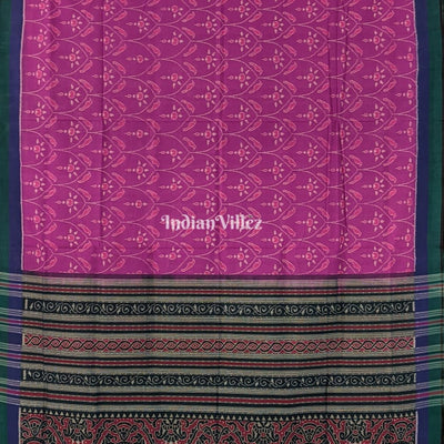 Purple Bird Design Odisha Ikat Sambalpuri Cotton Saree