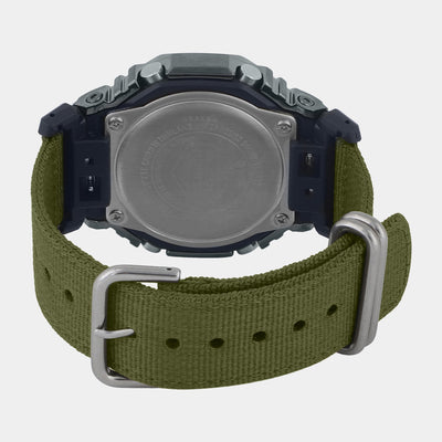 G-Shock Men Quartz Grey Dial Analog-Digital Fabric Watch G1374