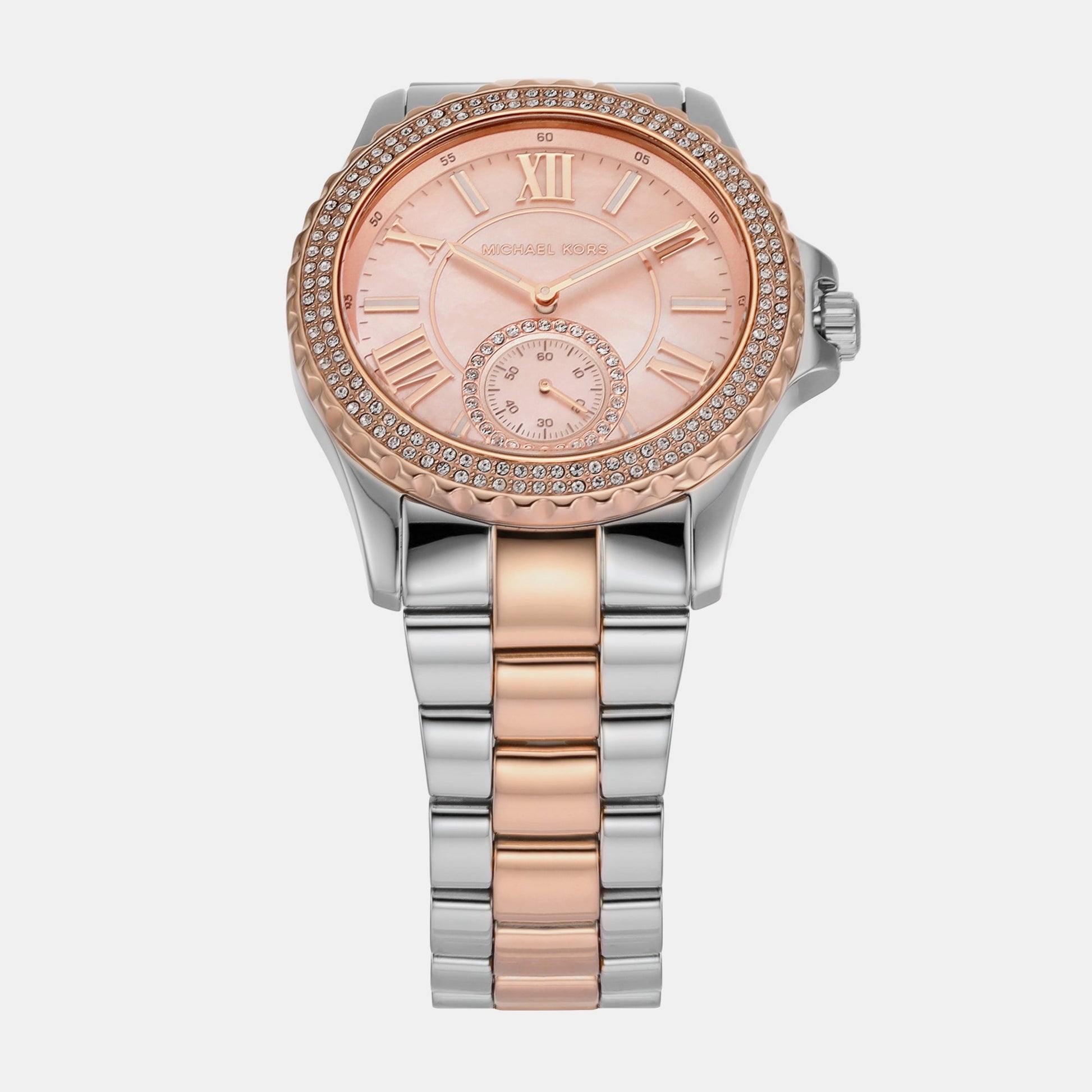 Everest Women Quartz Silver Dial Analog Stainless Steel Watch MK7402