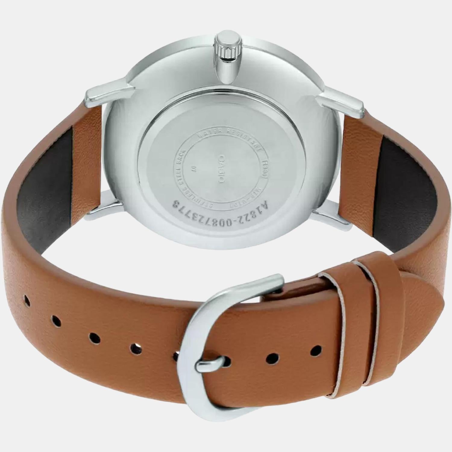 Enticer Men Quartz Blue Dial Analog Leather Watch A1822