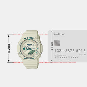 G-Shock Women Quartz White Dial Analog-Digital Resin Watch G1377