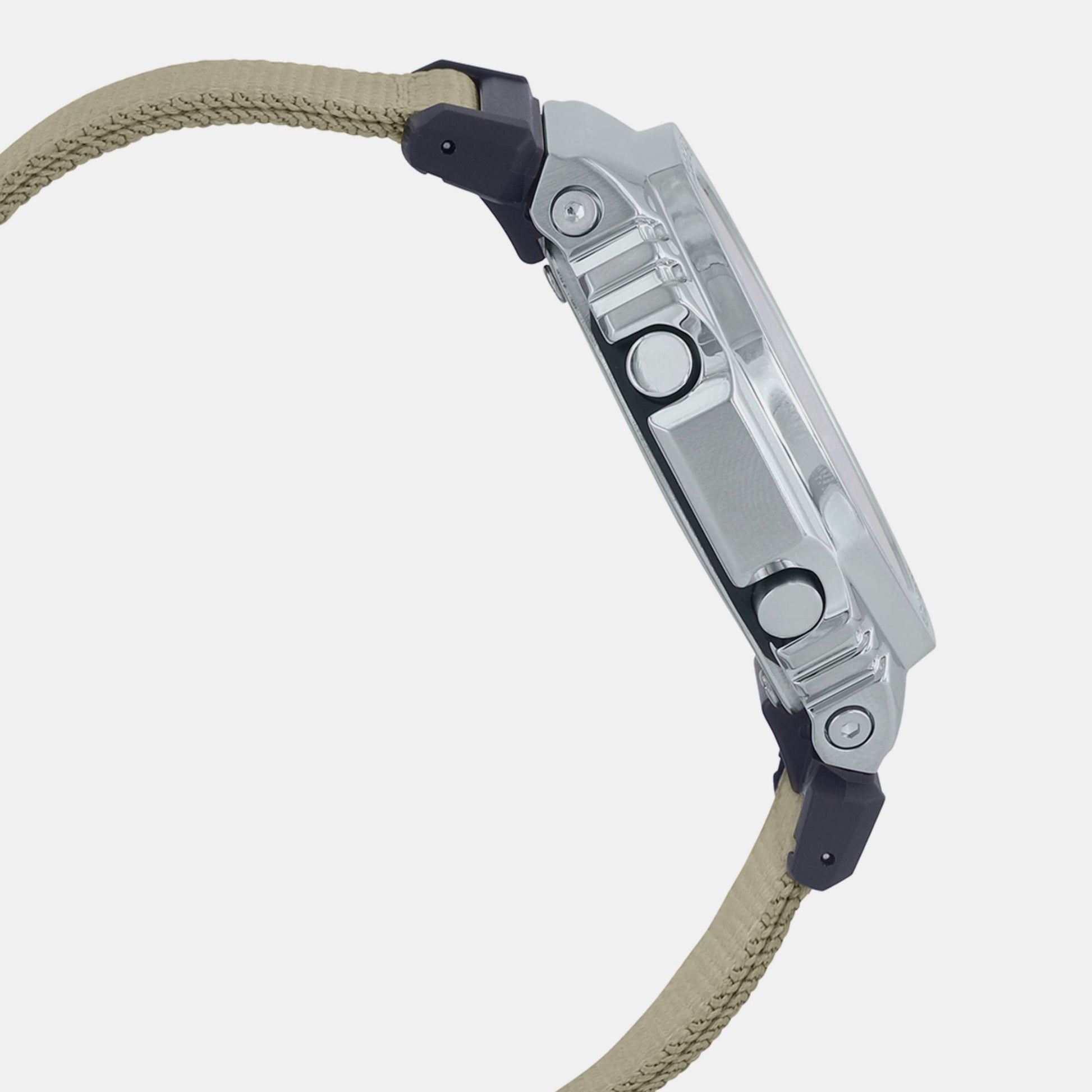 G-Shock Men Quartz Grey Dial Analog-Digital Fabric Watch G1372