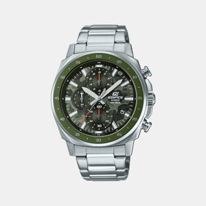 Edifice Men Quartz Green Dial Chronograph Stainless Steel Watch ED573