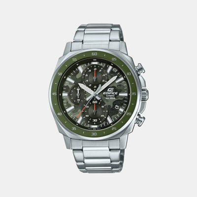 Edifice Men Quartz Green Dial Chronograph Stainless Steel Watch ED573