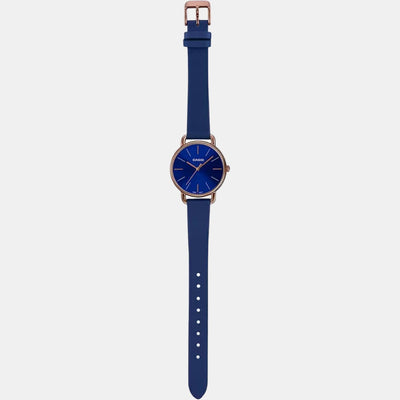 Enticer Women Quartz Blue Dial Analog Leather Watch A1796