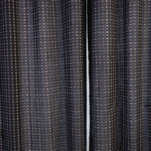 Black - Jacquard Weave Cotton Door Curtain (7 x 3 Feet) (single piece)