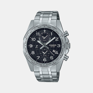Enticer Men Quartz Black Dial Chronograph Stainless Steel Watch A2147