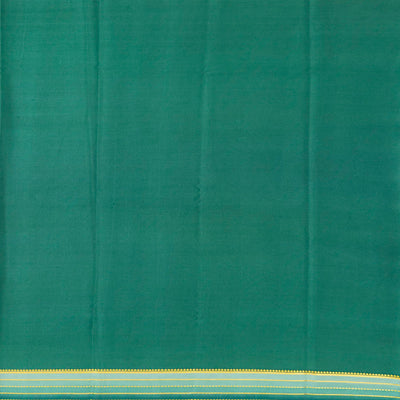 Light Green Mysore Plain Crepe Silk Saree With Contrast Green Border