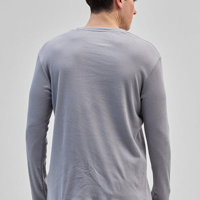 Light Grey Textured Sweatshirt
