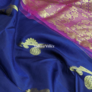 Blue Kanchipuram Silk Saree