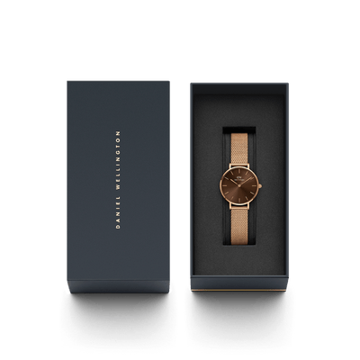 Petite Amber Brown & Rose Gold