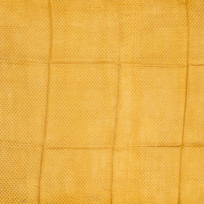 Beige Handloom Tussar Silk Saree Printed With Triangle Motifs