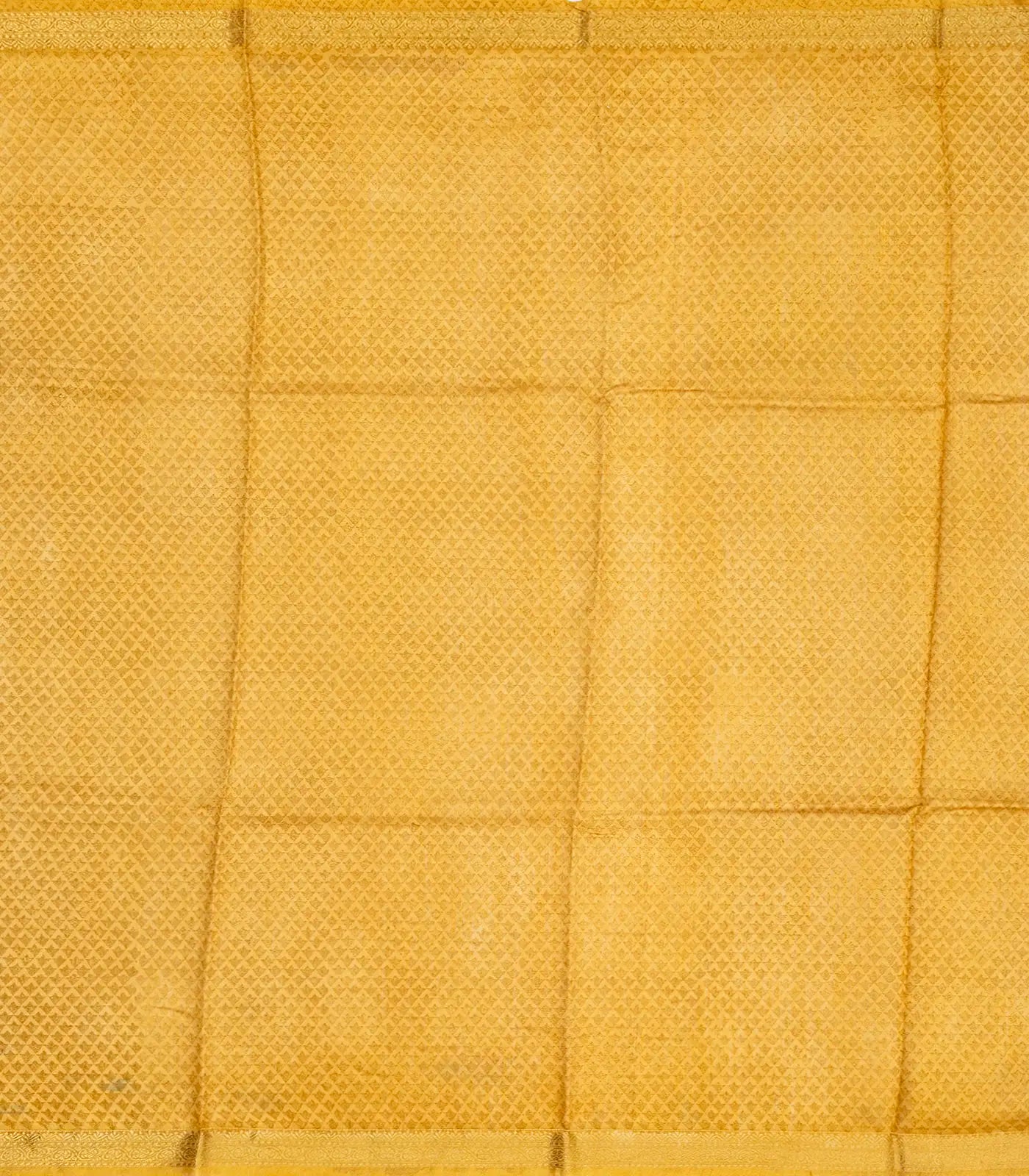 Beige Handloom Tussar Silk Saree Printed With Triangle Motifs