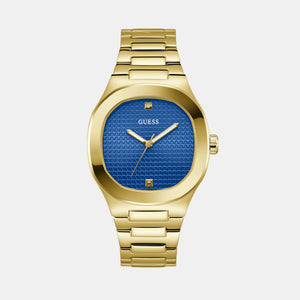 Headline Men Quartz Blue Dial Analog Stainless Steel Watch GW0662G2