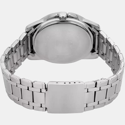 Enticer Men Quartz Black Dial Analog Stainless Steel Watch A550