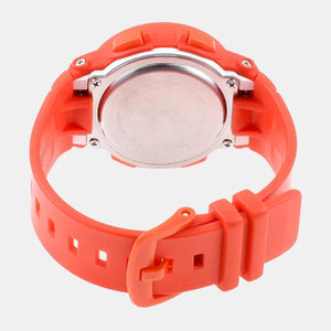 Baby-G Women Quartz Orange Dial Analog-Digital Resin Watch BX154