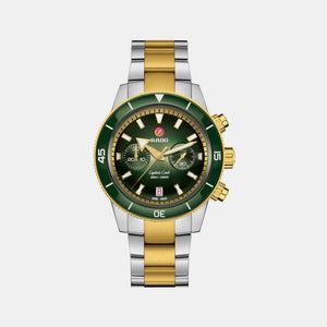 Captain Cook Men Automatic Green Dial Chronograph Stainless Steel Watch R32151318