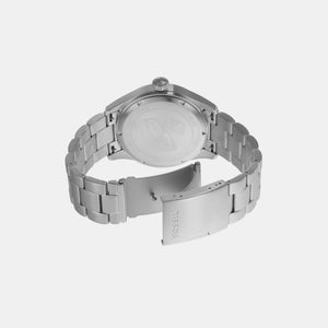 Defender Men Solar Black Dial Analog Stainless Steel Watch FS5976