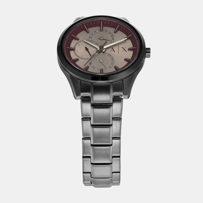 Dante Men Quartz Grey Dial Chronograph Stainless Steel Watch AX1877