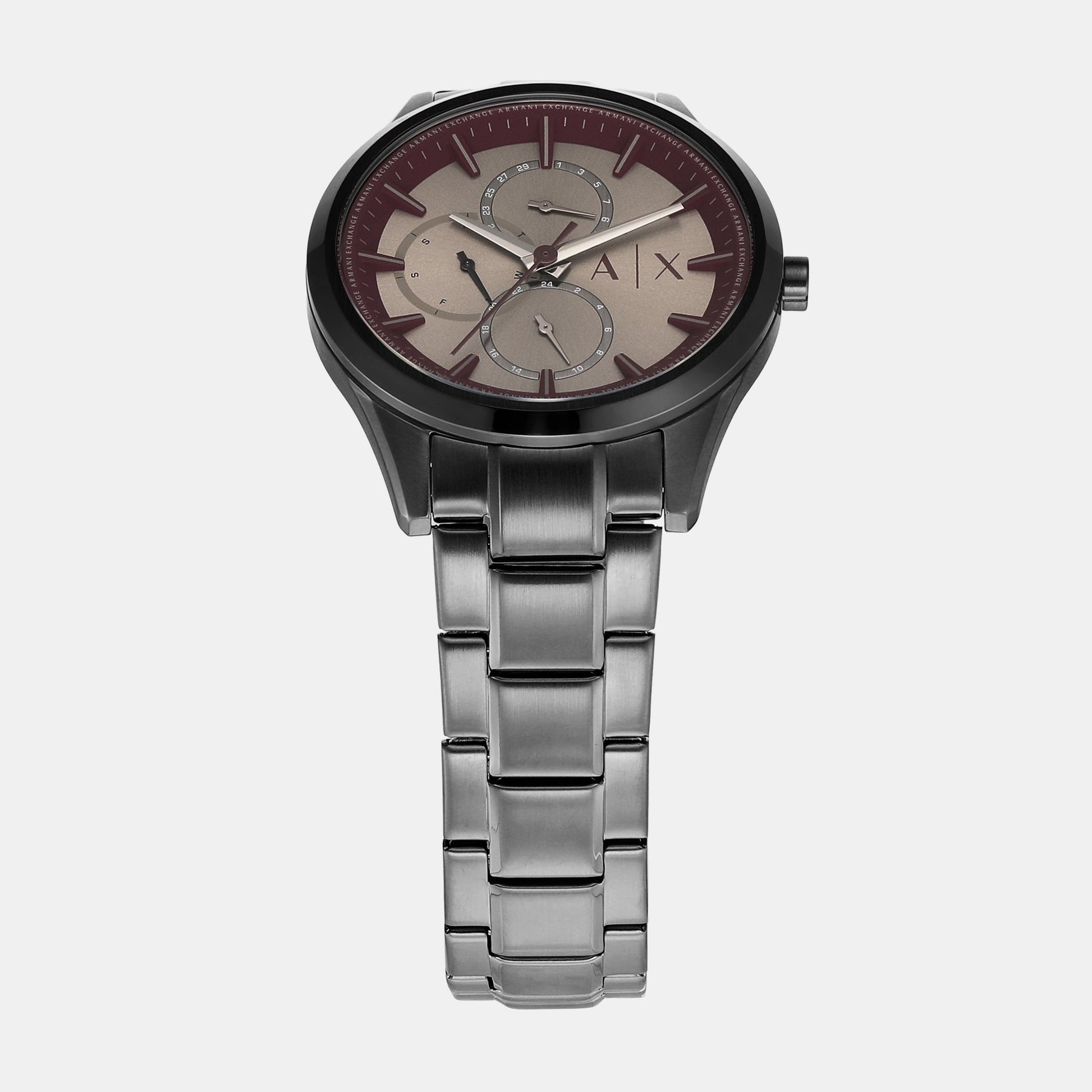 Dante Men Quartz Grey Dial Chronograph Stainless Steel Watch AX1877