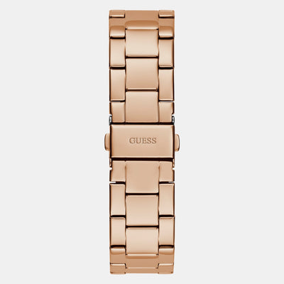 Cubed Women Quartz Brown Dial Analog Stainless Steel Watch GW0607L3