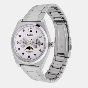Enticer Men Quartz White Dial Chronograph Stainless Steel Watch A2176