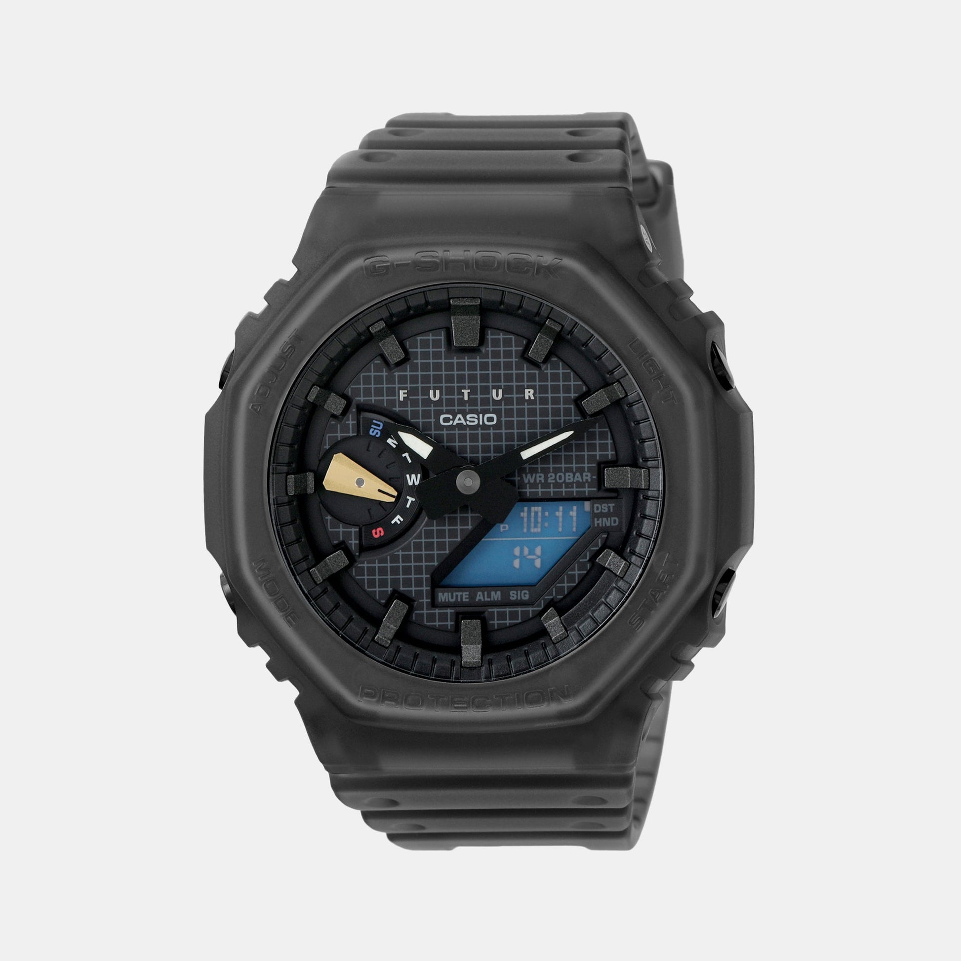 G-Shock Men Quartz Black Dial Analog-Digital Resin Watch G1385