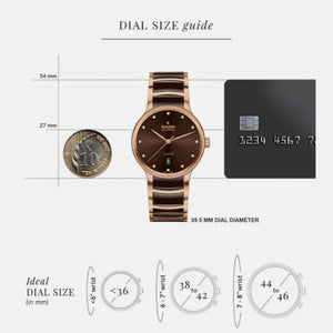 Centrix Unisex Automatic Brown Dial Analog Stainless Steel Watch R30017732