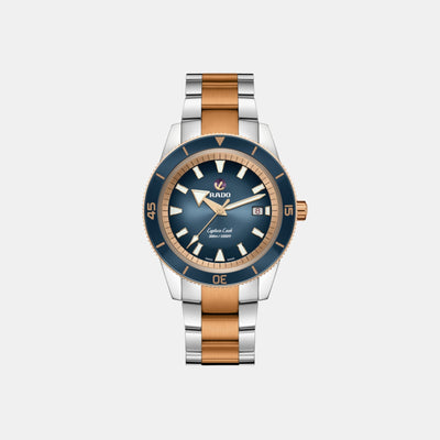 Captain Cook Men Automatic Blue Dial Analog Stainless Steel Watch R32137203