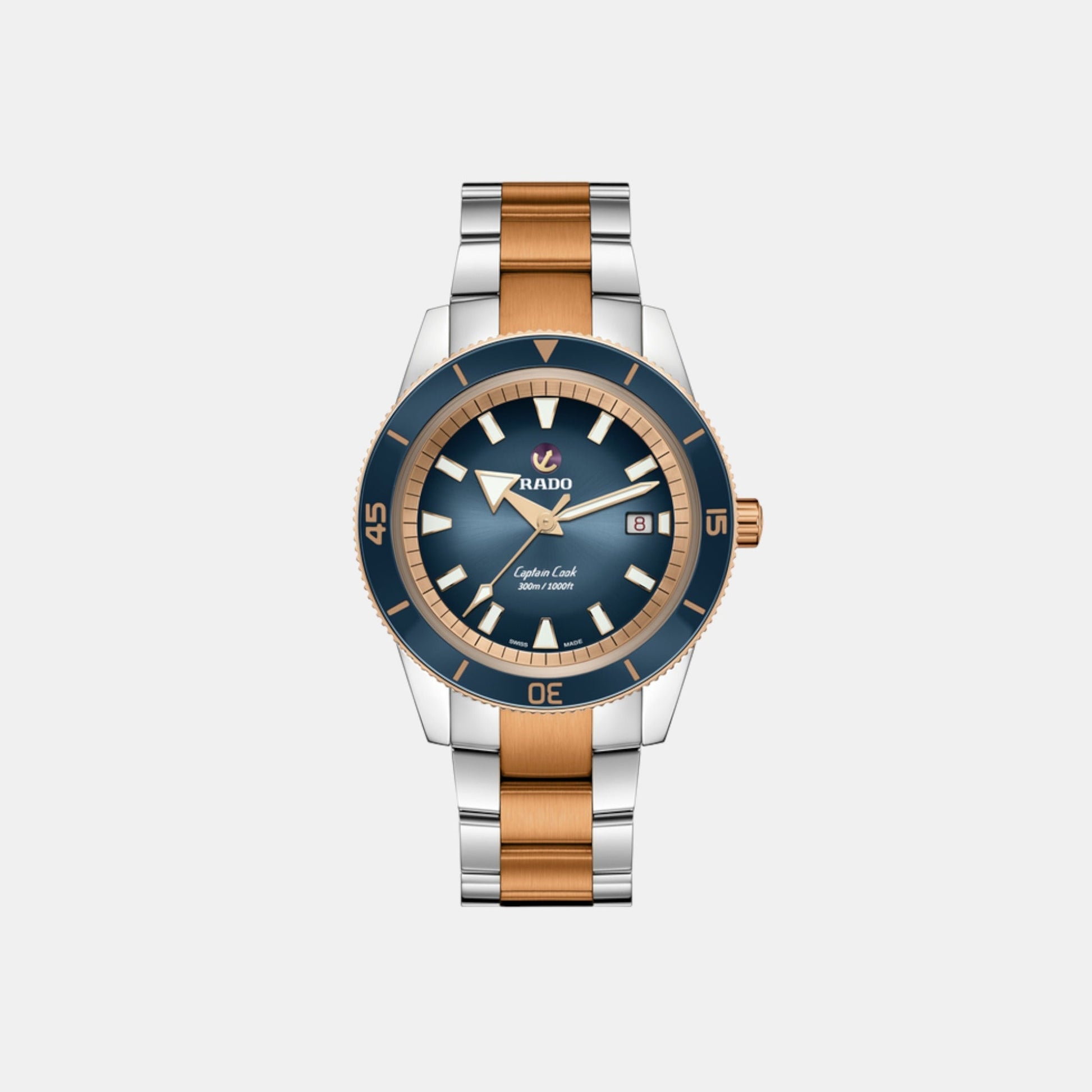 Captain Cook Men Automatic Blue Dial Analog Stainless Steel Watch R32137203