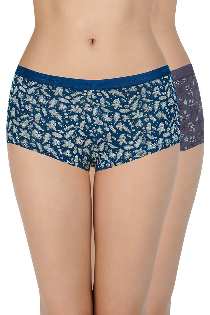 Print Low Rise Boyshort Panties (Pack of 2)