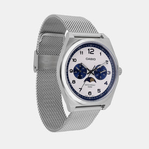 Enticer Men Quartz White Dial Chronograph Stainless Steel Watch A2180